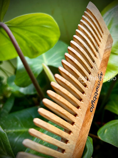 Wide Tooth | Shampoo & Detangling Comb| Neem Wood