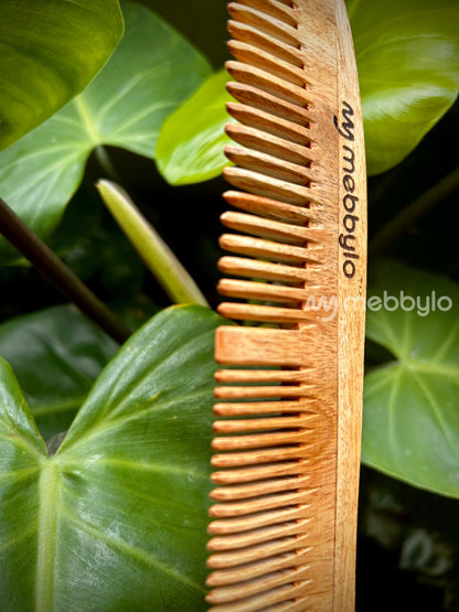 Wave Wide & Narrow teeth | Detangling & Styling | Neem Wood